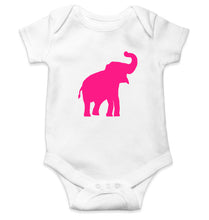 Load image into Gallery viewer, Pink Elephant Kids Romper For Baby Boy/Girl-0-5 Months(18 Inches)-White-Ektarfa.online
