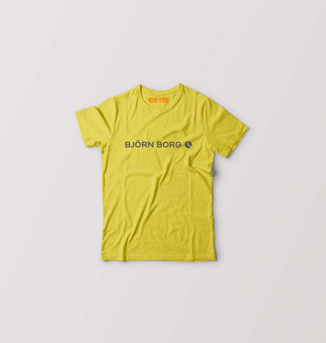 Björn Borg Kids T-Shirt for Boy/Girl-Yellow-Ektarfa.online