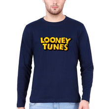 Load image into Gallery viewer, Looney Tunes Full Sleeves T-Shirt for Men-S(38 Inches)-Navy Blue-Ektarfa.online
