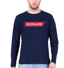 Load image into Gallery viewer, Konami Full Sleeves T-Shirt for Men-Navy Blue-Ektarfa.online
