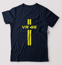 Load image into Gallery viewer, Valentino Rossi(VR 46) T-Shirt for Men-S(38 Inches)-Navy Blue-Ektarfa.online
