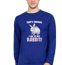 Load image into Gallery viewer, Rabbit Bunny Full Sleeves T-Shirt for Men-Royal Blue-Ektarfa.online
