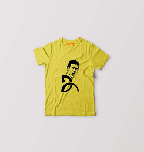 Novak Djokovic Kids T-Shirt for Boy/Girl-Yellow-Ektarfa.online