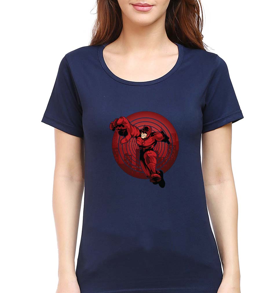 Daredevil T-Shirt for Women-Navy Blue-Ektarfa.online