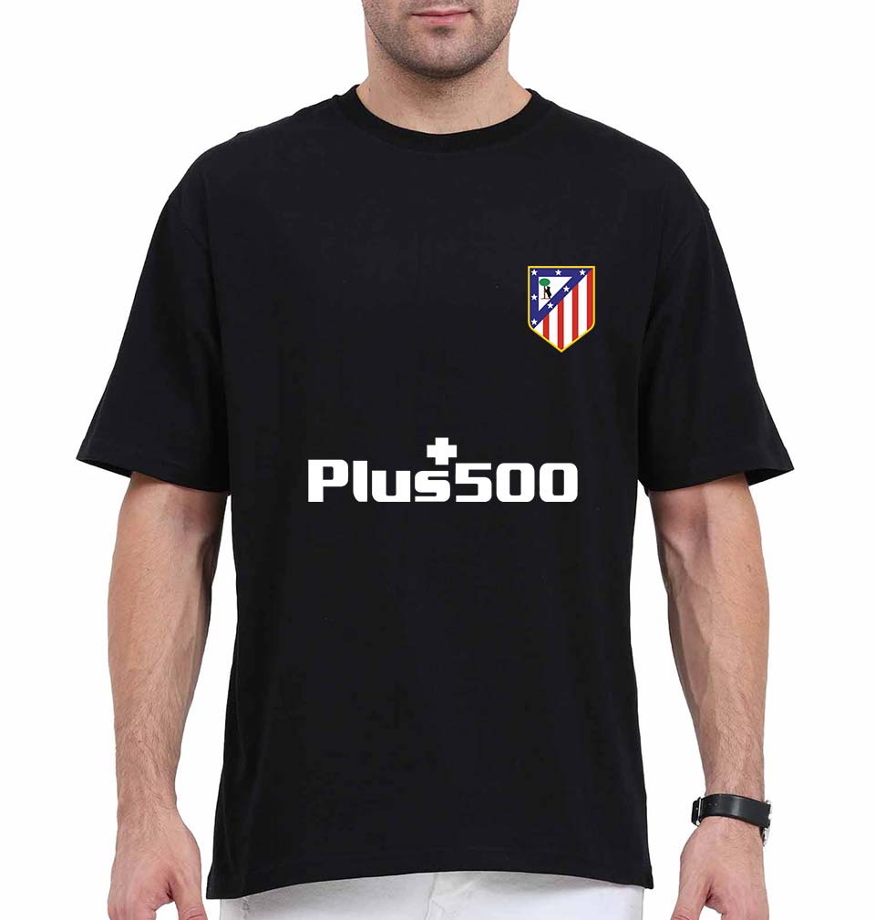 Atletico Madrid 2021-22 Oversized T-Shirt for Men-Black-Ektarfa.online