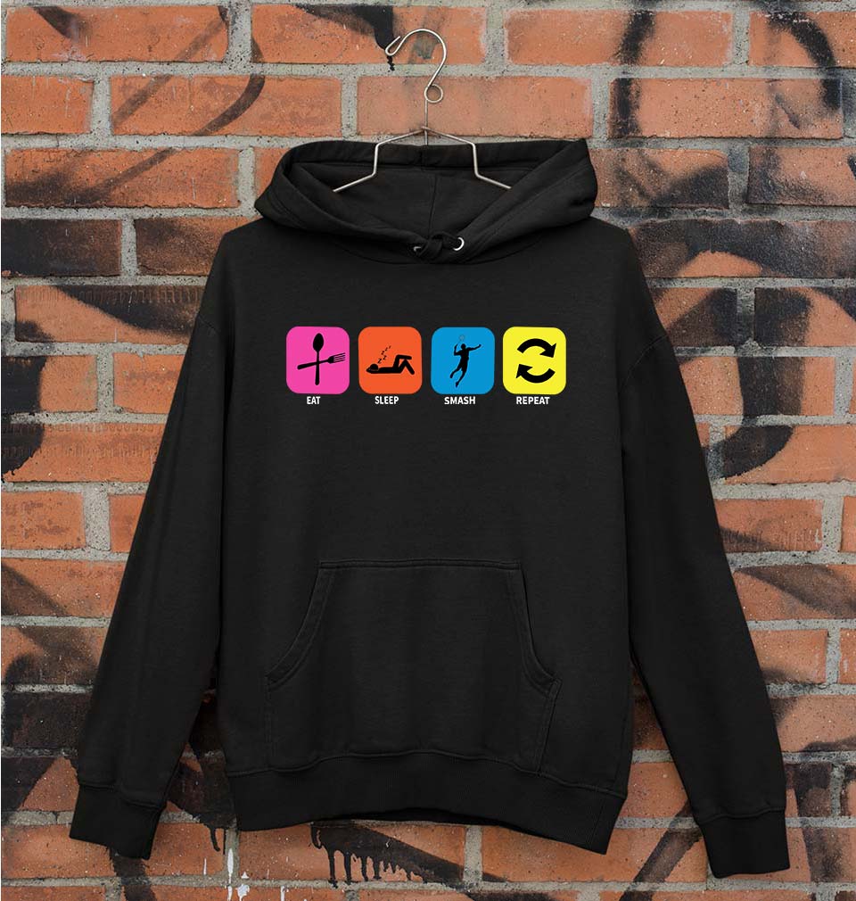 Badminton Unisex Hoodie for Men/Women-Black-Ektarfa.online