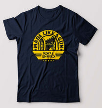 Load image into Gallery viewer, Royal Enfield T-Shirt for Men-S(38 Inches)-Navy Blue-Ektarfa.online
