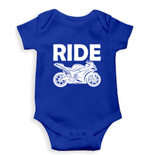 Load image into Gallery viewer, Ride Superbike Kids Romper For Baby Boy/Girl-0-5 Months(18 Inches)-Royal Blue-Ektarfa.online
