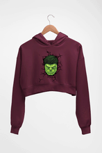 Load image into Gallery viewer, Hulk Crop HOODIE FOR WOMEN-Maroon-Ektarfa.online
