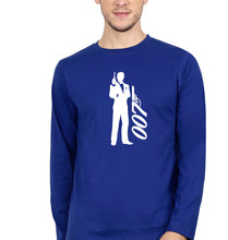 Load image into Gallery viewer, James Bond (007) Full Sleeves T-Shirt for Men-Royal Blue-Ektarfa.online
