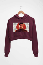 Load image into Gallery viewer, Shang-Chi Crop HOODIE FOR WOMEN-Maroon-Ektarfa.online

