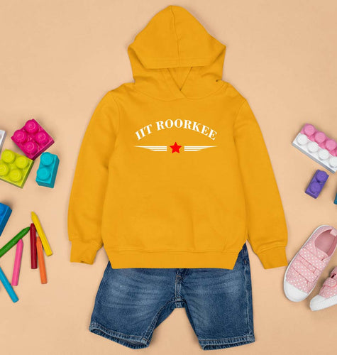 IIT Roorkee Kids Hoodie for Boy/Girl-1-2 Years(24 Inches)-Mustard Yellow-Ektarfa.online
