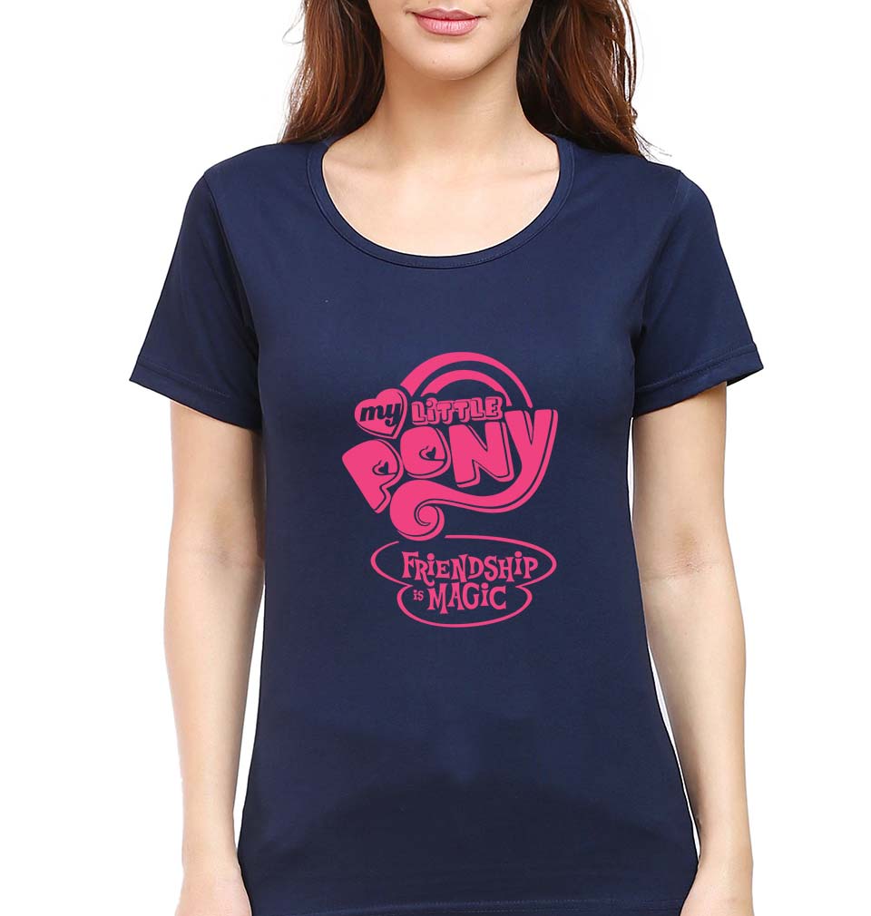 My Little Pony T-Shirt for Women-Navy Blue-Ektarfa.online
