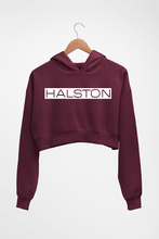 Load image into Gallery viewer, Halston Crop HOODIE FOR WOMEN-Maroon-Ektarfa.online
