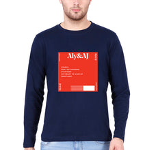 Load image into Gallery viewer, Aly &amp; AJ Full Sleeves T-Shirt for Men-Navy Blue-Ektarfa.online
