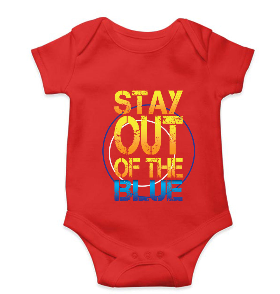 PUBG Stay Out Of The Blue Kids Romper For Baby Boy/Girl-0-5 Months(18 Inches)-Red-Ektarfa.online