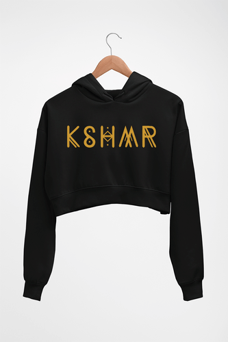 KSHMR Crop HOODIE FOR WOMEN-Black-Ektarfa.online