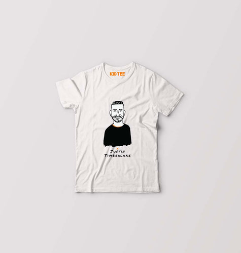 Justin Timberlake Kids T-Shirt for Boy/Girl-White-Ektarfa.online
