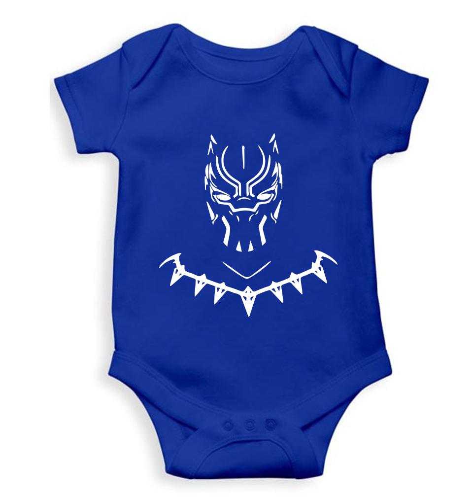 Black Panther Superhero Kids Romper For Baby Boy/Girl-0-5 Months(18 Inches)-Royal Blue-Ektarfa.online