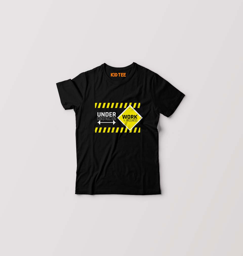 Gym Workout Kids T-Shirt for Boy/Girl-Black-Ektarfa.online