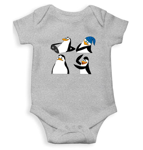 Penguin Kids Romper For Baby Boy/Girl-0-5 Months(18 Inches)-Grey-Ektarfa.online