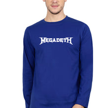 Load image into Gallery viewer, Megadeth Full Sleeves T-Shirt for Men-S(38 Inches)-Royal Blue-Ektarfa.online
