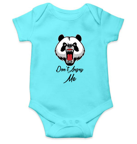 Don't Angry Me Kids Romper For Baby Boy/Girl-0-5 Months(18 Inches)-Sky Blue-Ektarfa.online