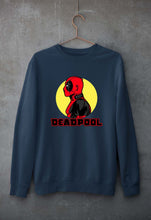 Load image into Gallery viewer, Deadpool Superhero Unisex Sweatshirt for Men/Women-S(40 Inches)-Navy Blue-Ektarfa.online
