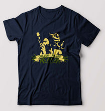 Load image into Gallery viewer, Chillam Weed T-Shirt for Men-S(38 Inches)-Navy Blue-Ektarfa.online
