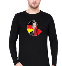 Load image into Gallery viewer, Money Heist Berlin Full Sleeves T-Shirt for Men-S(38 Inches)-Black-Ektarfa.online
