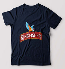 Load image into Gallery viewer, Kingfisher T-Shirt for Men-S(38 Inches)-Navy Blue-Ektarfa.online
