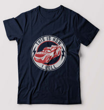 Load image into Gallery viewer, Lightning McQueen T-Shirt for Men-Navy Blue-Ektarfa.online

