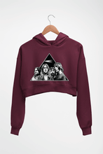 Load image into Gallery viewer, Pink Floyd Crop HOODIE FOR WOMEN-Maroon-Ektarfa.online
