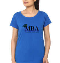 Load image into Gallery viewer, MBA T-Shirt for Women-Royal Blue-Ektarfa.online
