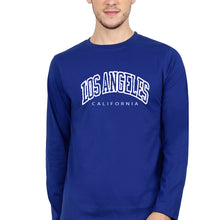 Load image into Gallery viewer, Varsity Los Angeles Full Sleeves T-Shirt for Men-ROYAL BLUE-Ektarfa.online
