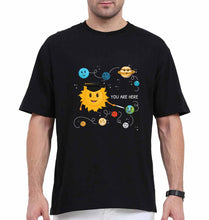 Load image into Gallery viewer, Solar System Oversized T-Shirt for Men-Black-Ektarfa.online

