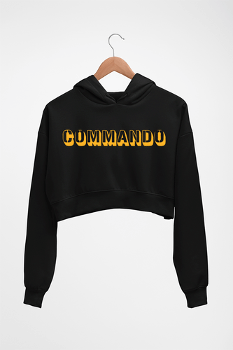 Commando Crop HOODIE FOR WOMEN-Black-Ektarfa.online
