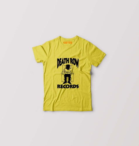 Death Row Records Kids T-Shirt for Boy/Girl-Yellow-Ektarfa.online