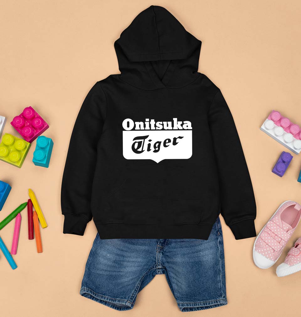 Onitsuka Tiger Kids Hoodie for Boy/Girl-0-1 Year(22 Inches)-Black-Ektarfa.online