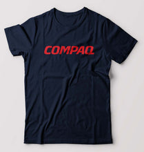 Load image into Gallery viewer, Compaq T-Shirt for Men-S(38 Inches)-Navy Blue-Ektarfa.online
