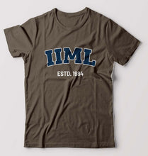 Load image into Gallery viewer, IIM Lucknow T-Shirt for Men-S(38 Inches)-Olive Green-Ektarfa.online
