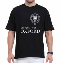 Load image into Gallery viewer, University of Oxford Oversized T-Shirt for Men-Black-Ektarfa.online
