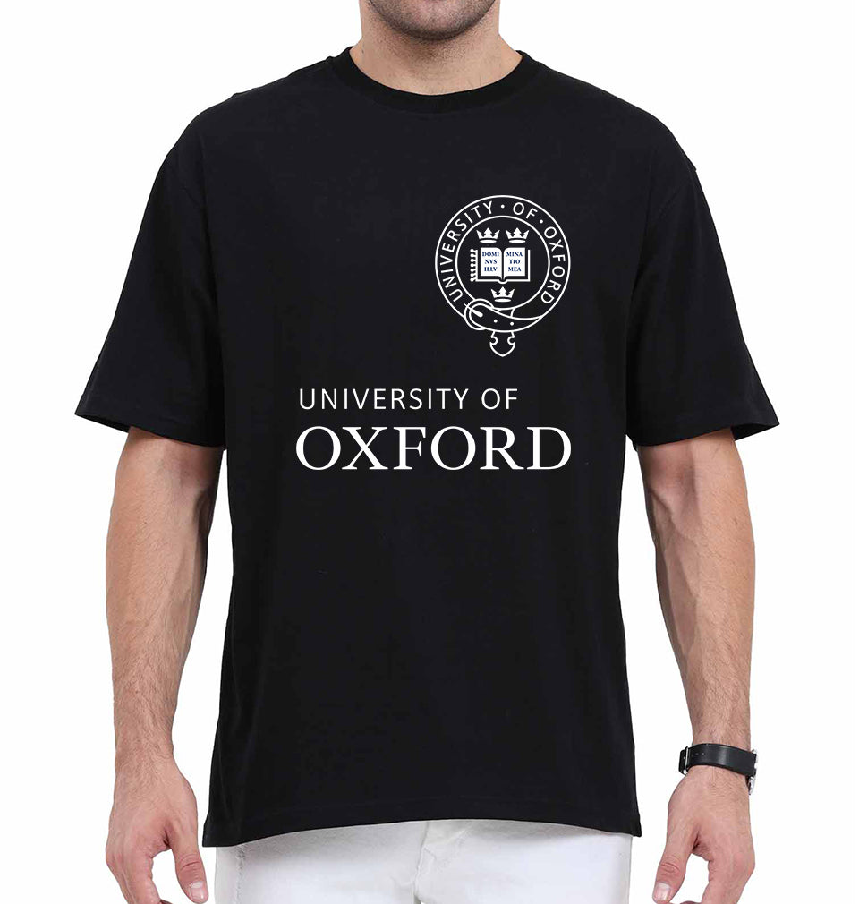 University of Oxford Oversized T-Shirt for Men-Black-Ektarfa.online