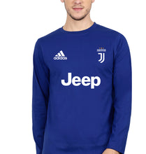 Load image into Gallery viewer, Juventus F.C. 2021-22 Full Sleeves T-Shirt for Men-S(38 Inches)-Royal Blue-Ektarfa.online
