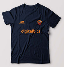 Load image into Gallery viewer, A.S. Roma 2021-22 T-Shirt for Men-S(38 Inches)-Navy Blue-Ektarfa.online
