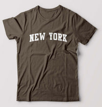 Load image into Gallery viewer, New York T-Shirt for Men-Olive Green-Ektarfa.online
