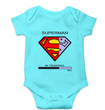 Load image into Gallery viewer, Superman Gym Kids Romper For Baby Boy/Girl-0-5 Months(18 Inches)-Sky Blue-Ektarfa.online
