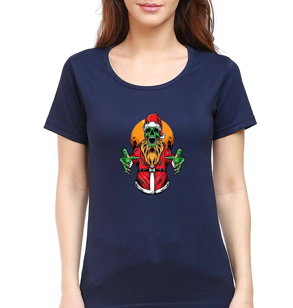 Monster T-Shirt for Women-XS(32 Inches)-Navy Blue-Ektarfa.online
