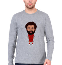 Load image into Gallery viewer, Mohamed Salah Full Sleeves T-Shirt for Men-Grey Melange-Ektarfa.online

