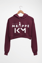 Load image into Gallery viewer, Kylian Mbappé Crop HOODIE FOR WOMEN-Maroon-Ektarfa.online
